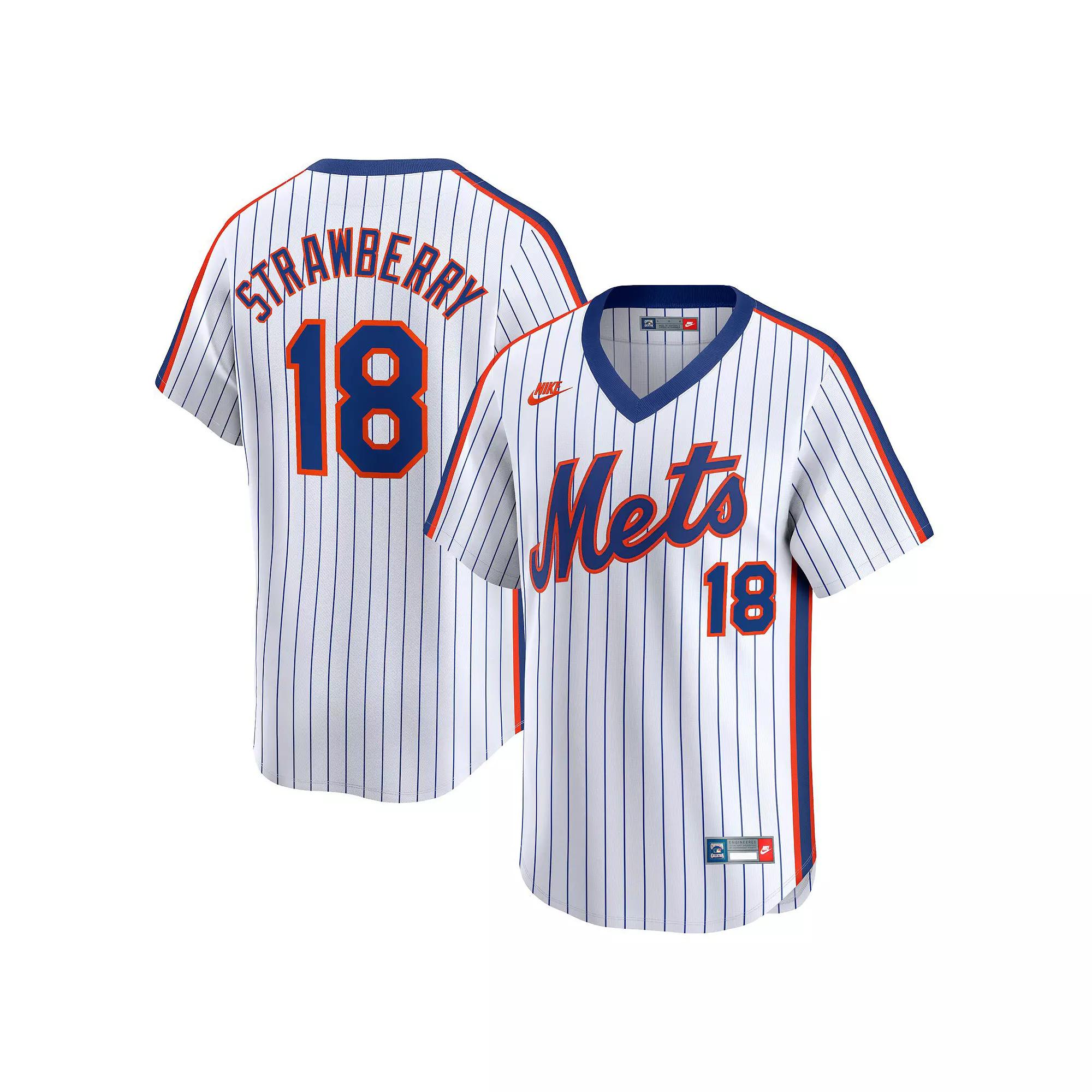 Men's Nike Darryl Strawberry Navy New York Mets Throwback Cooperstown Limited Jersey,  Product Image