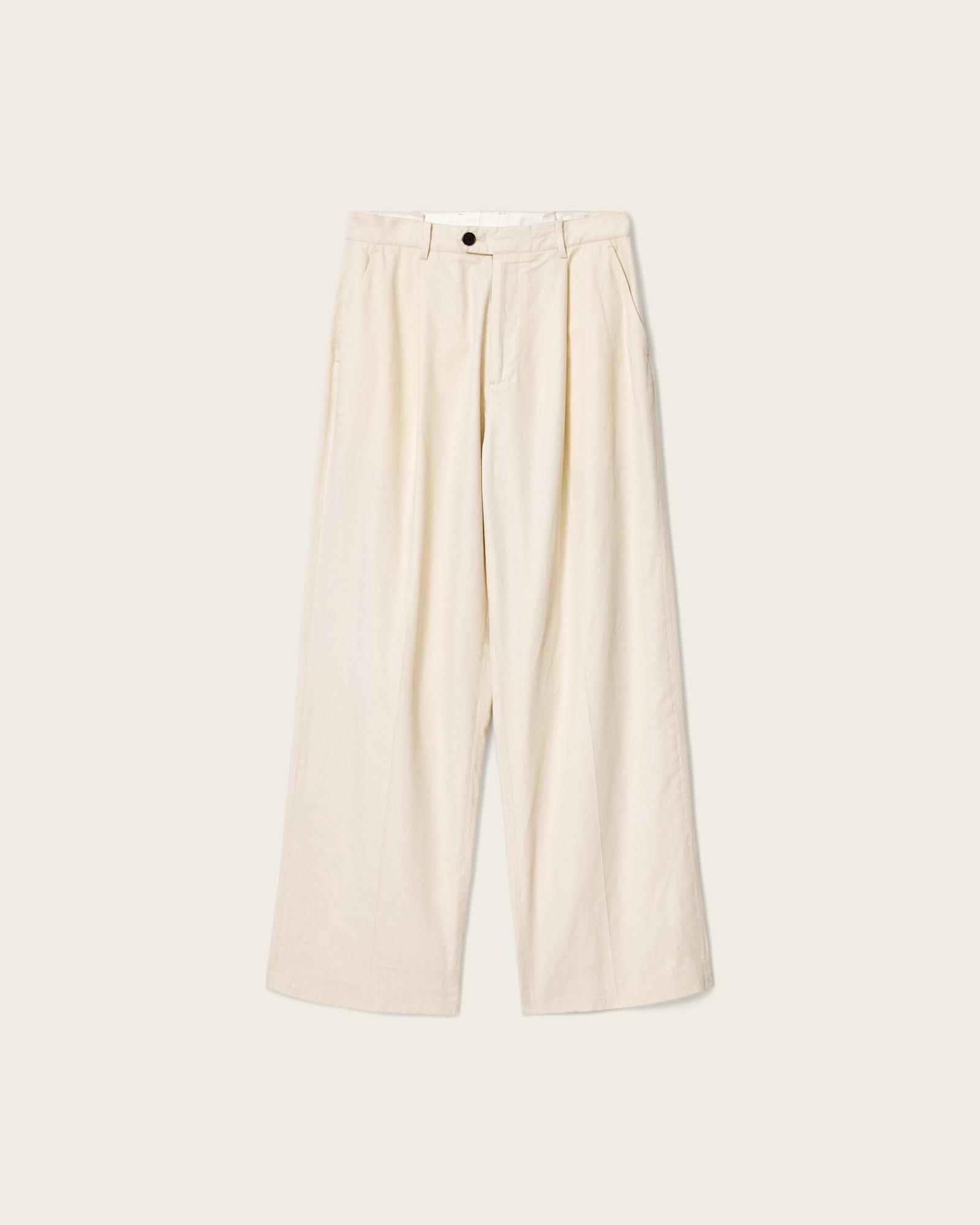 Midas Wide Leg Relaxed Fit Pants TERN WHITE | ALLSAINTS US Product Image