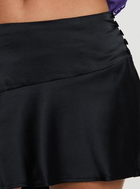 Impressions Mini Skirt Black Product Image