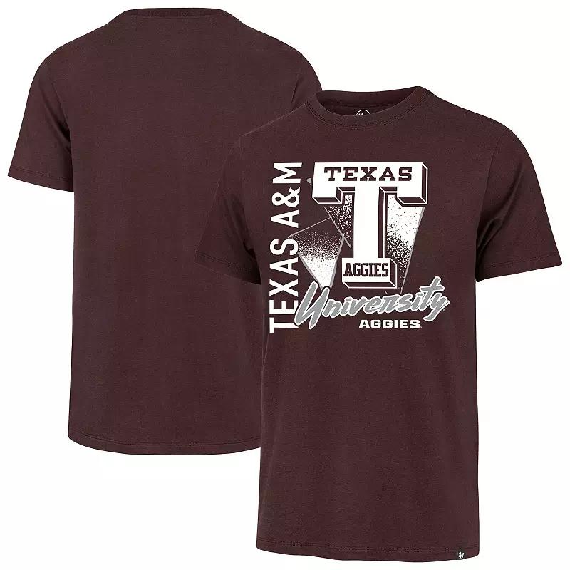 Men's '47 Maroon Texas A&M Aggies Side Arm Franklin T-Shirt, Size: XL, Red Product Image