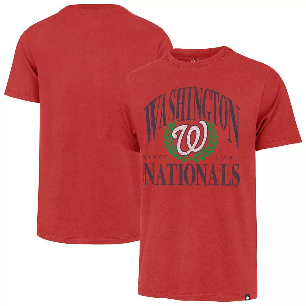 Men's '47 Red Washington Nationals Pitchout Franklin T-Shirt, Size: 3XL Product Image
