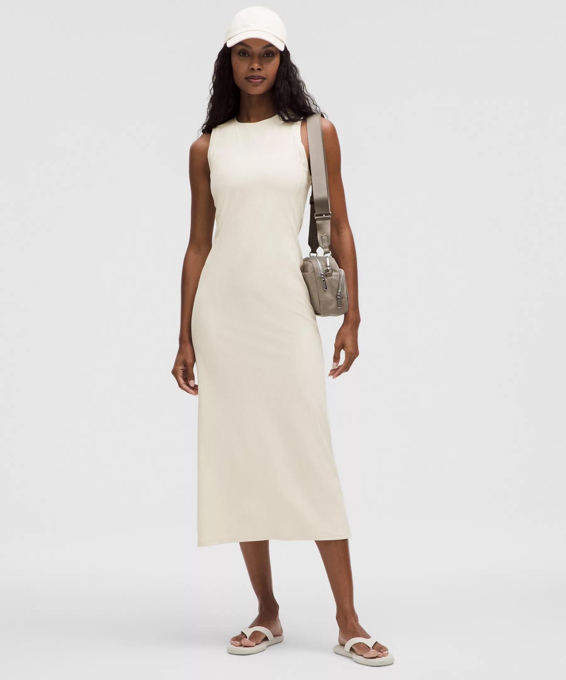 All Aligned Ribbed Midi Dress Product Image