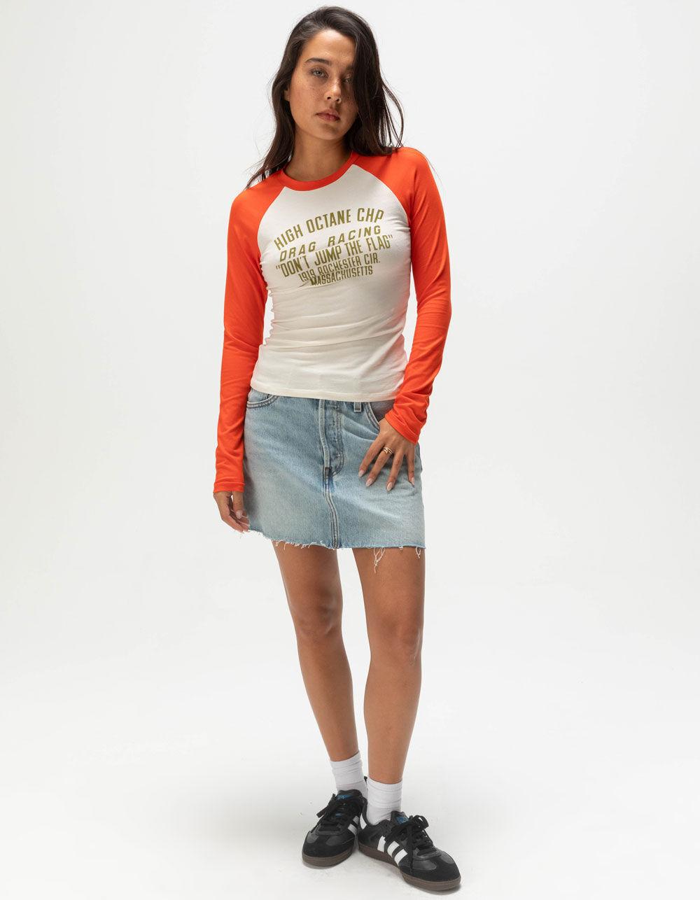 CHAMPION Easy Womens Raglan Tee - Cream Combo Product Image