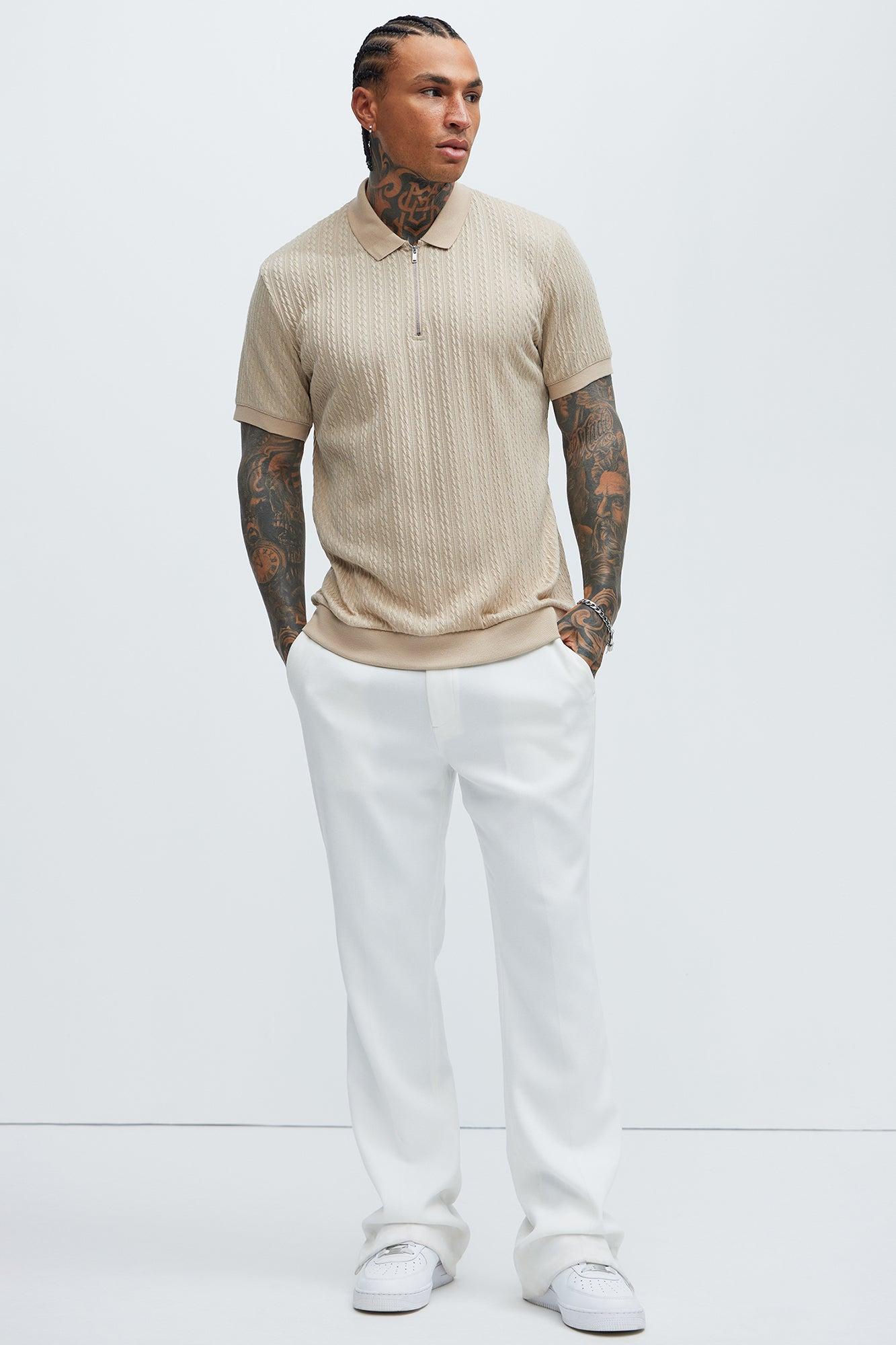 Caddie Short Sleeve Polo - Cream Product Image