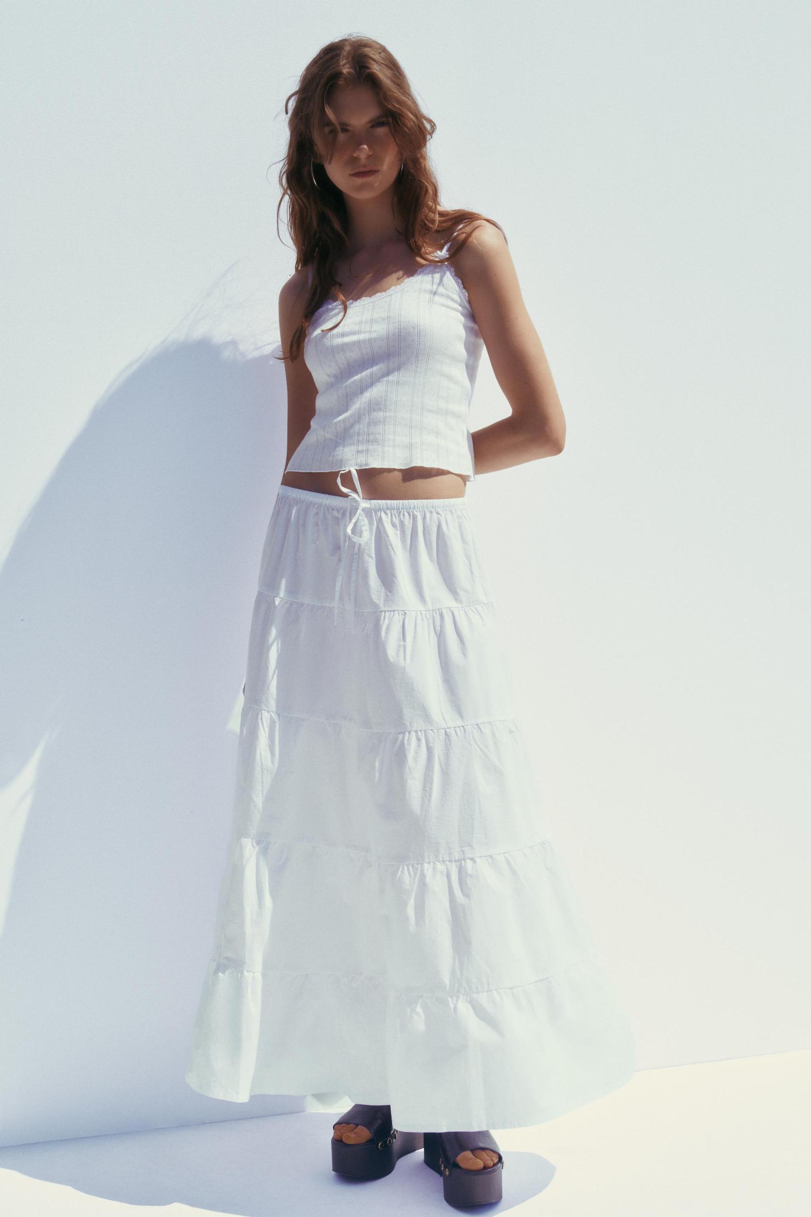 TIERED MAXI SKIRT Product Image