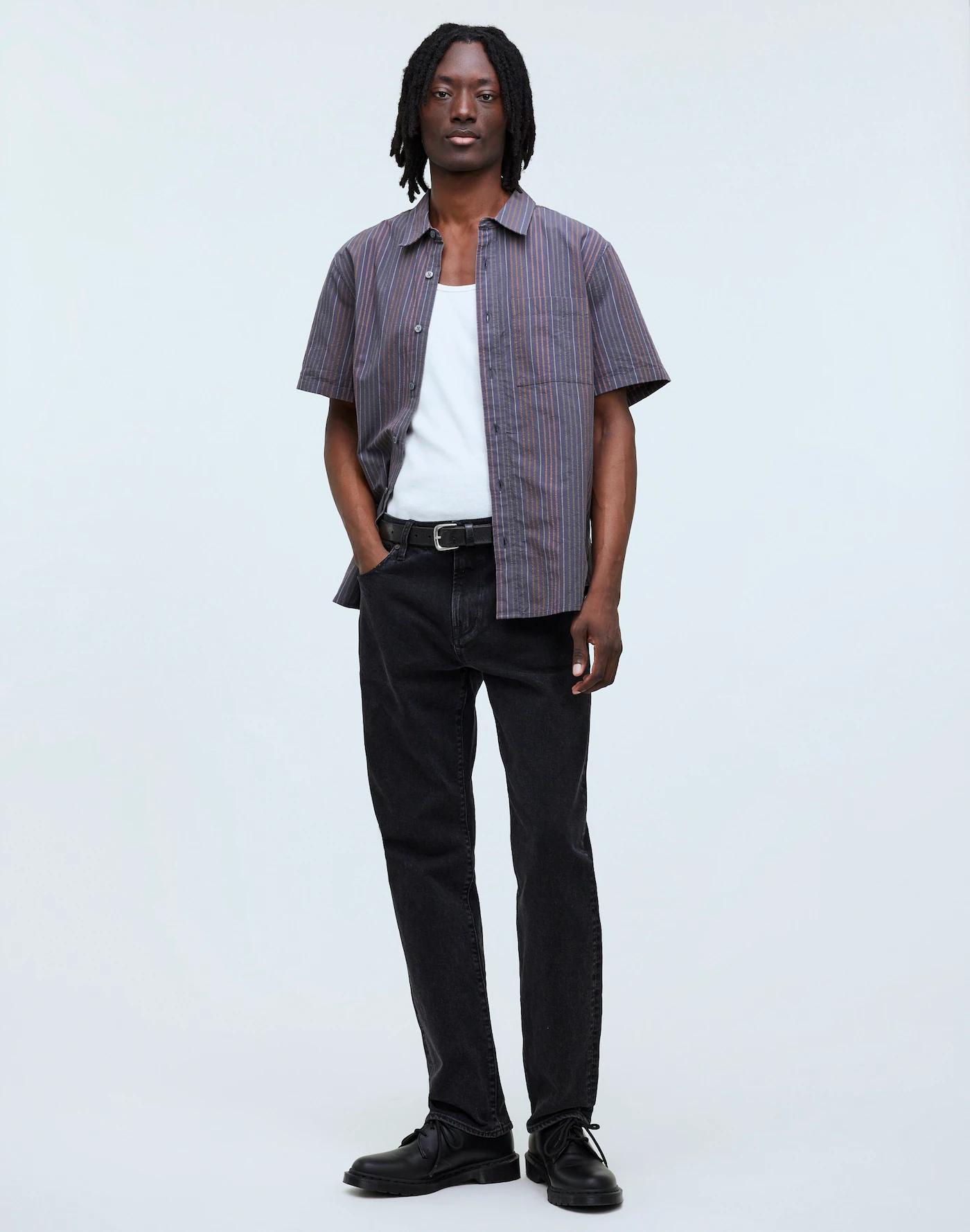 Perfect Short-Sleeve Shirt in Seersucker Product Image