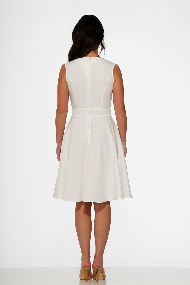 White Jenny Swing Dress Product Image