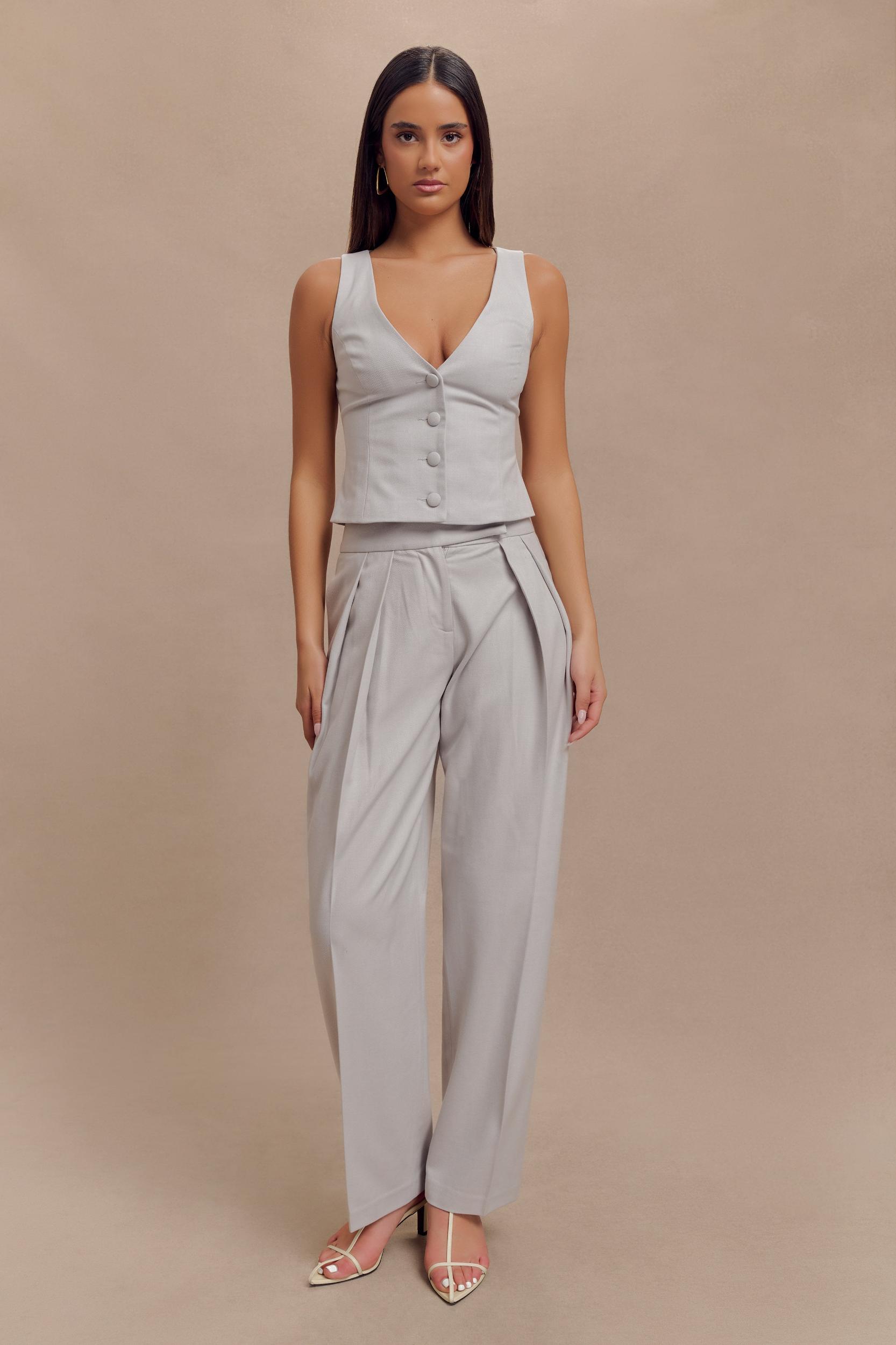 Aspen Suiting Vest - Grey Product Image