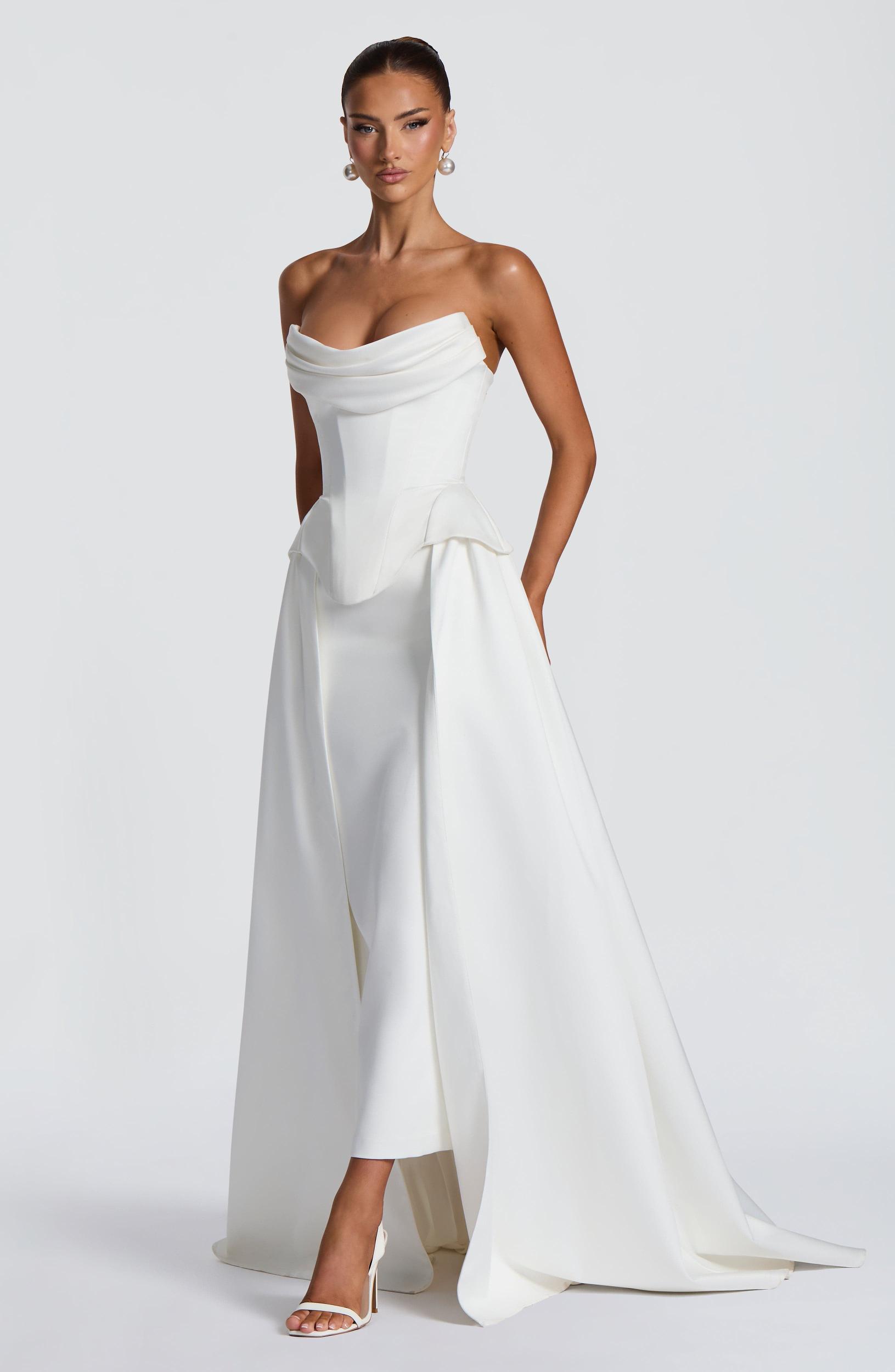 Neri Skirt Train - Ivory Product Image