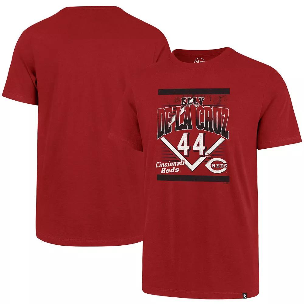 Men's '47 Elly De La Cruz Red Cincinnati Reds Graphic T-Shirt,  Product Image
