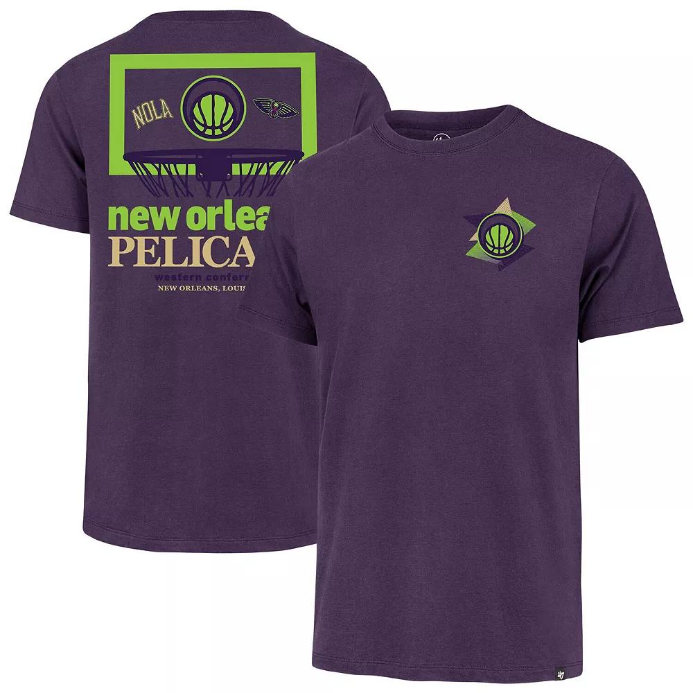 Men's '47 Purple New Orleans Pelicans City Edition Backboard T-Shirt,  Product Image