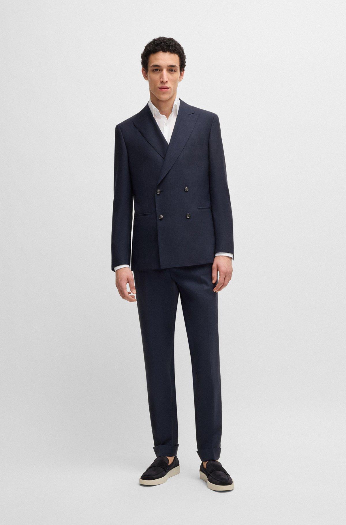Melange suit in wool with natural stretch Product Image