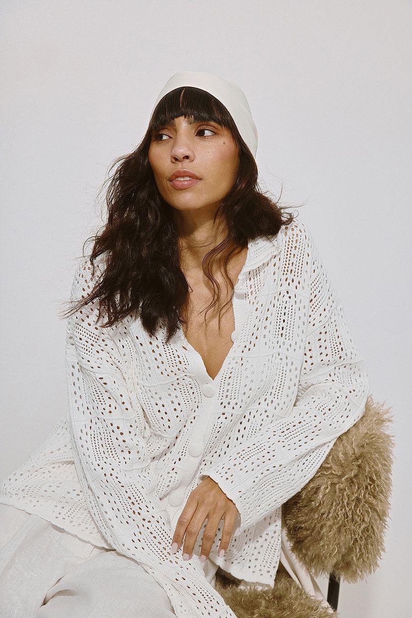 Knitted Crochet Shirt Product Image