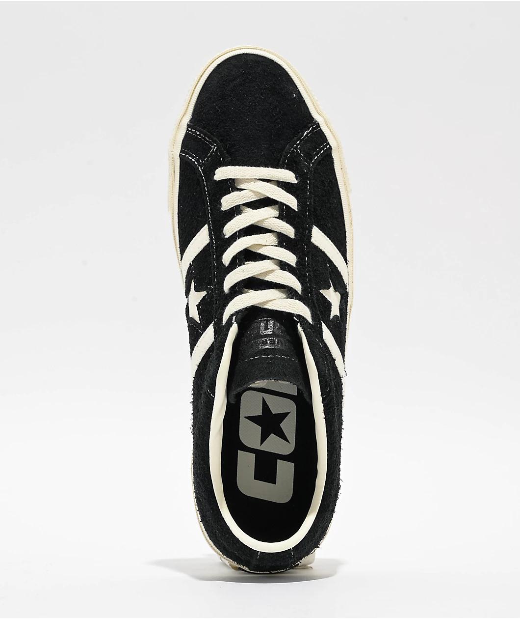 Converse One Star Academy Pro Black & Egret Skate Shoes Product Image