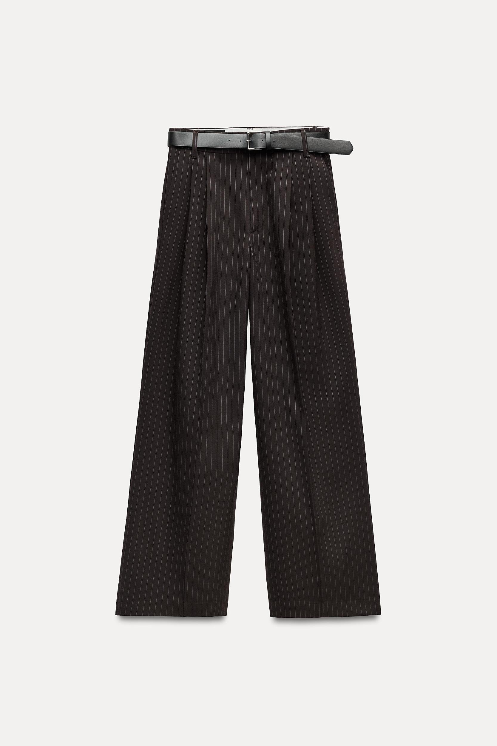 DOUBLE PLEAT BELTED PANTS Product Image