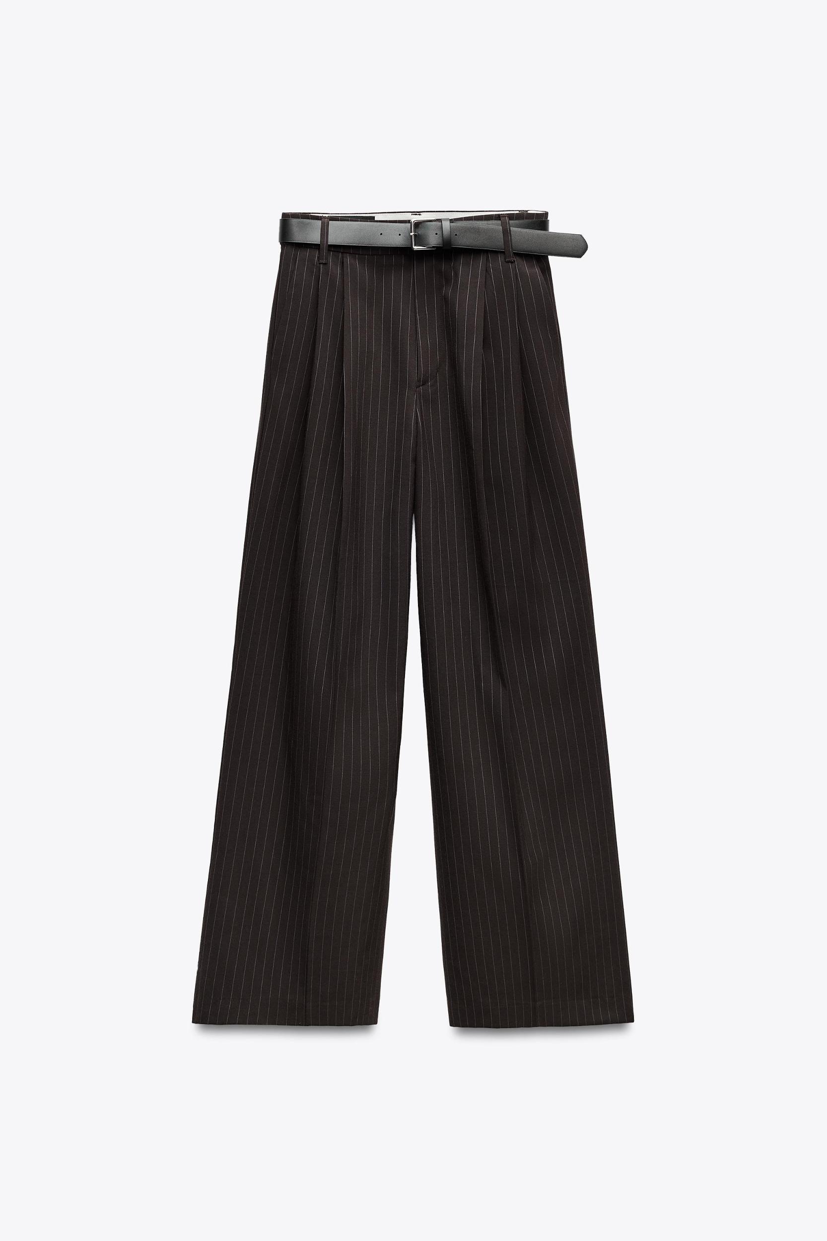 DOUBLE PLEAT BELTED PANTS Product Image