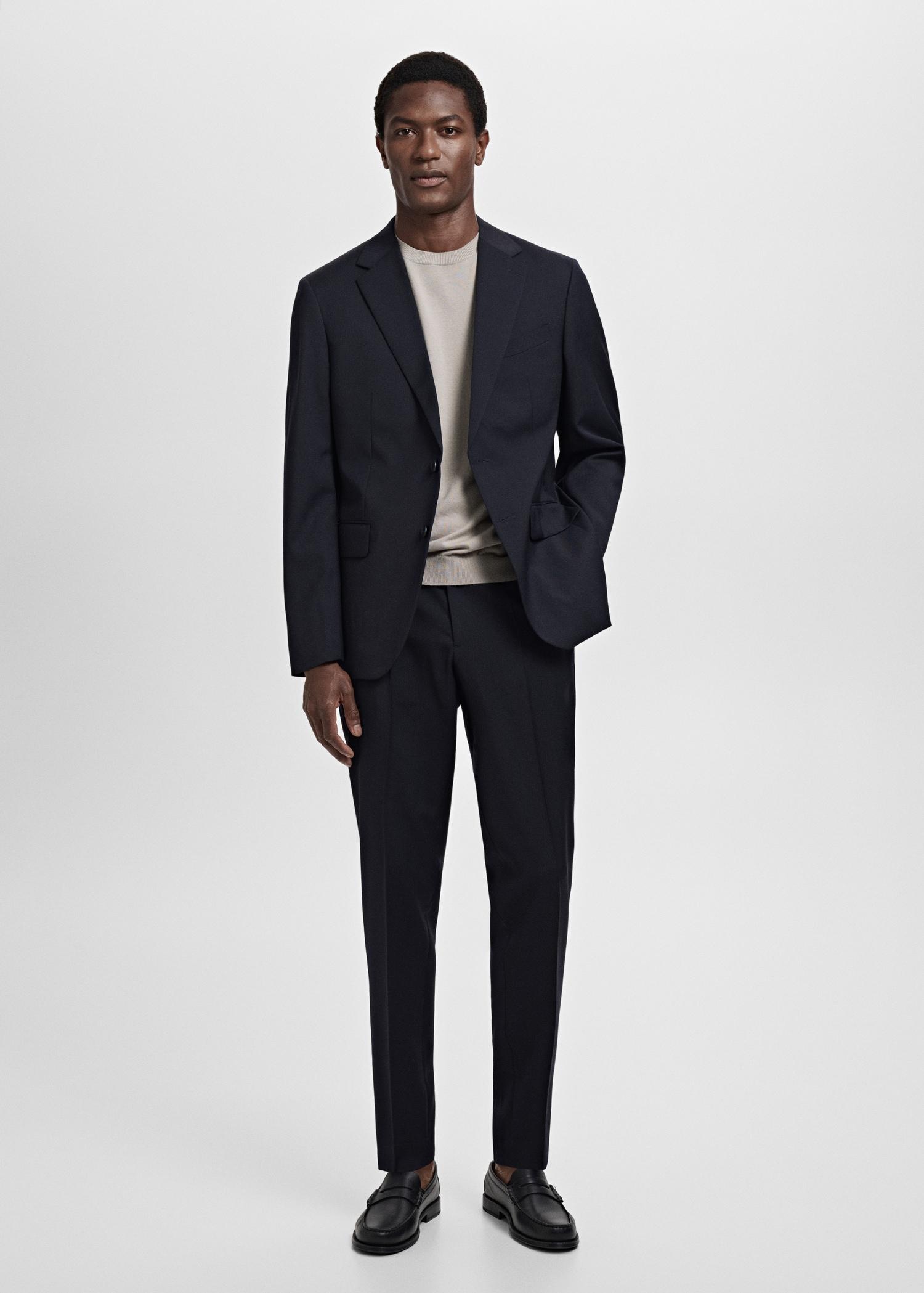 Turin 100% virgin wool suit pants - Men | MANGO USA Product Image
