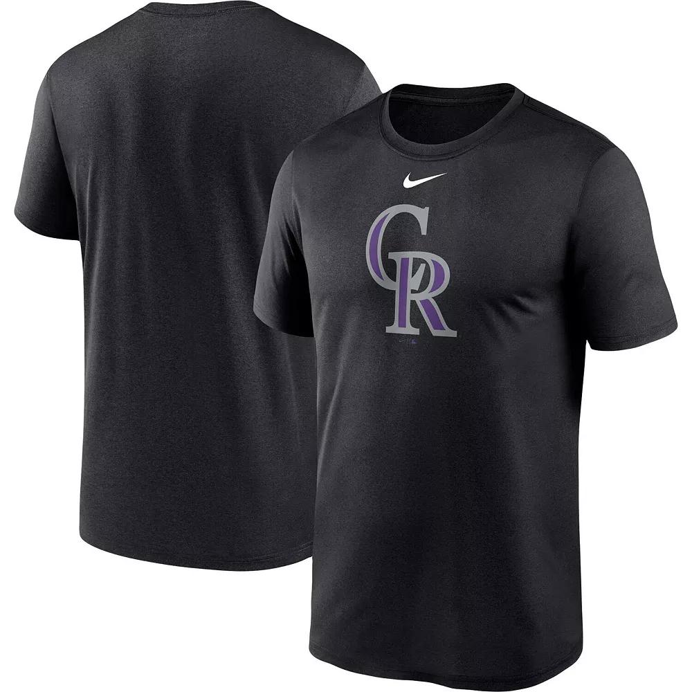 Men's Nike Black Colorado Rockies Big & Tall Logo Legend Performance T-Shirt,  Product Image
