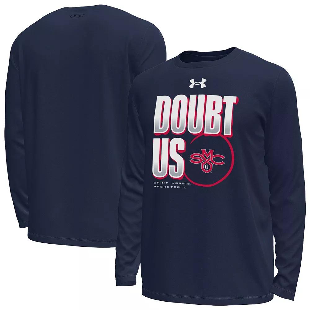 Men's Under Armour Navy Saint Mary's Gaels March Madness Unity Long Sleeve T-Shirt, Size: XL, Nc2 Blue Product Image