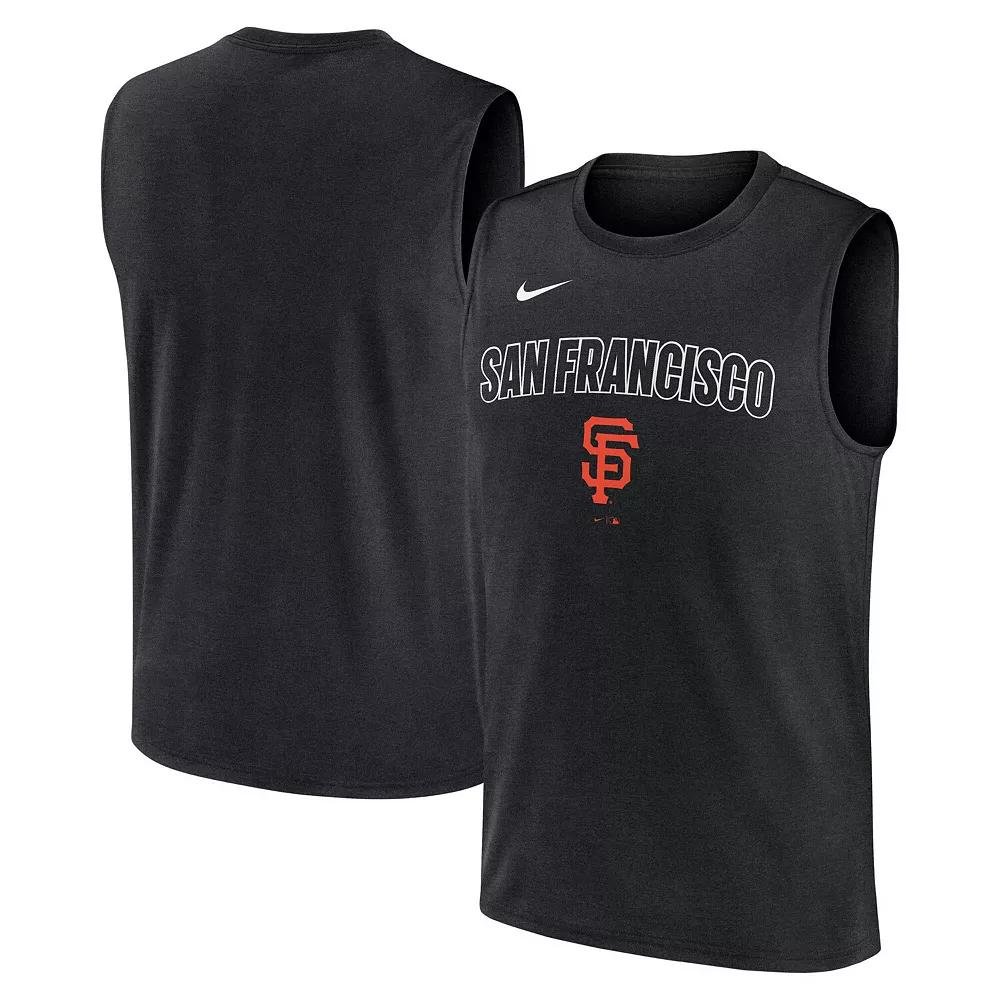 Men's Nike Black San Francisco Giants Knockout Performance Muscle Tank Top,  Product Image