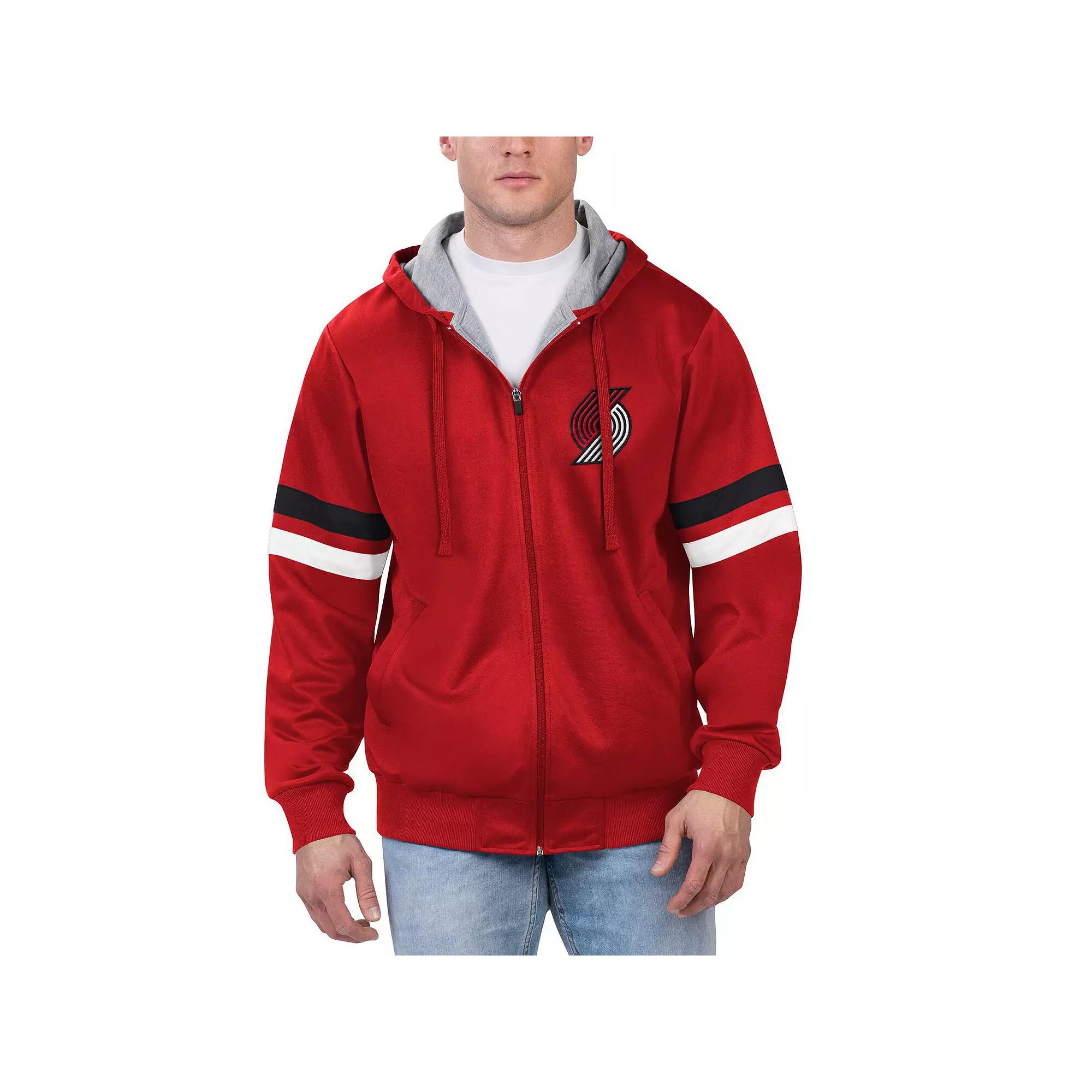 Men's G-III Sports by Carl Banks Red LA Clippers Contender Full-Zip Hoodie Jacket,  Product Image