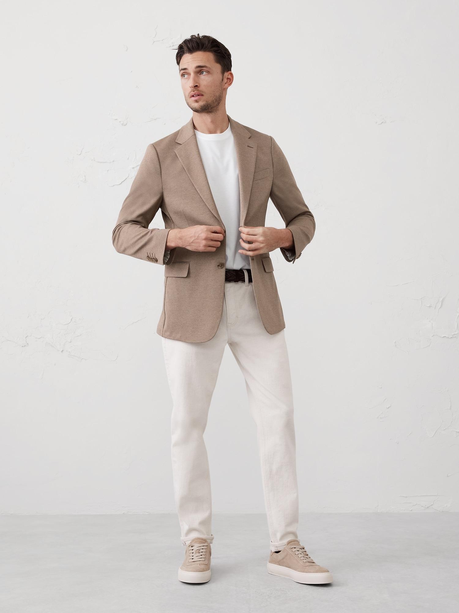 Tailored-Fit Knit Jacket Product Image