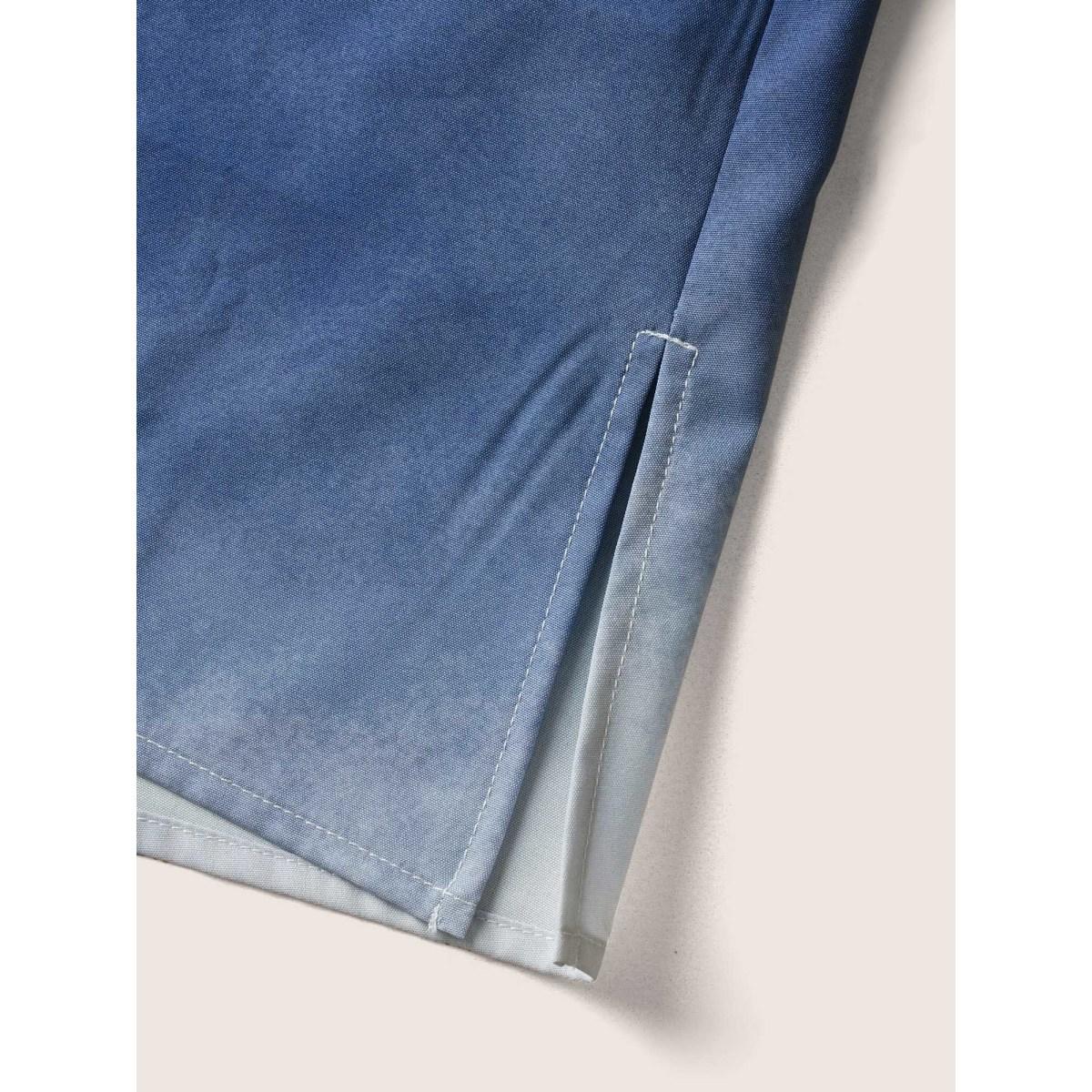 Plus Size Stone Ombre Tie Dye Raglan sleeve Blouse Women Casual Half Sleeve Round Neck Everyday Blouses BloomChic 12/L Product Image