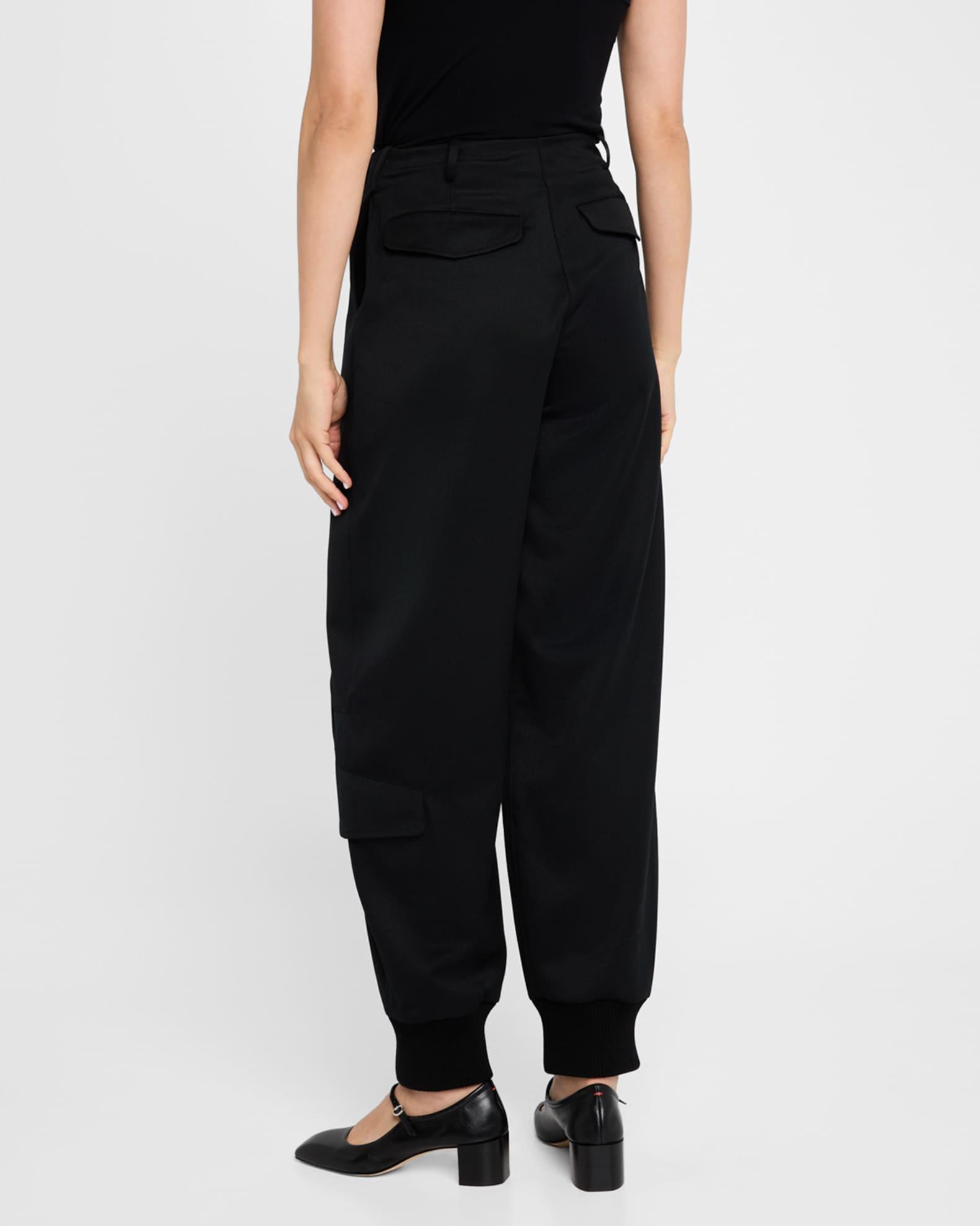 Front Button Placket Wool Trousers Product Image