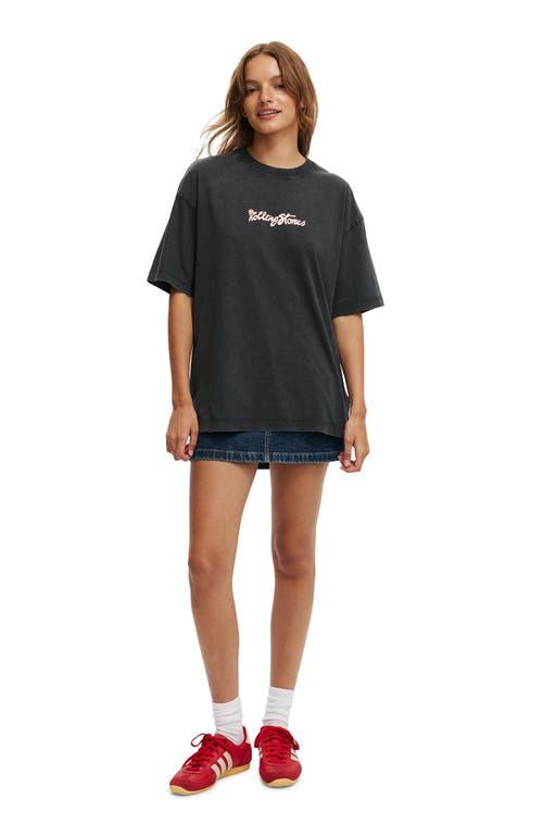 Cotton On Women's The Lcn Music Boxy Graphic Tee in Rolling Stones Cherries at Nordstrom, Size Large Product Image