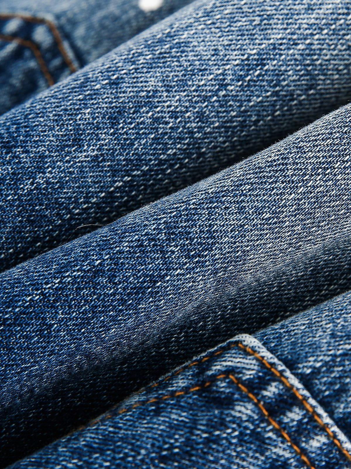 Aelfric Eden Splash-Ink Washed Denim Jacket Product Image