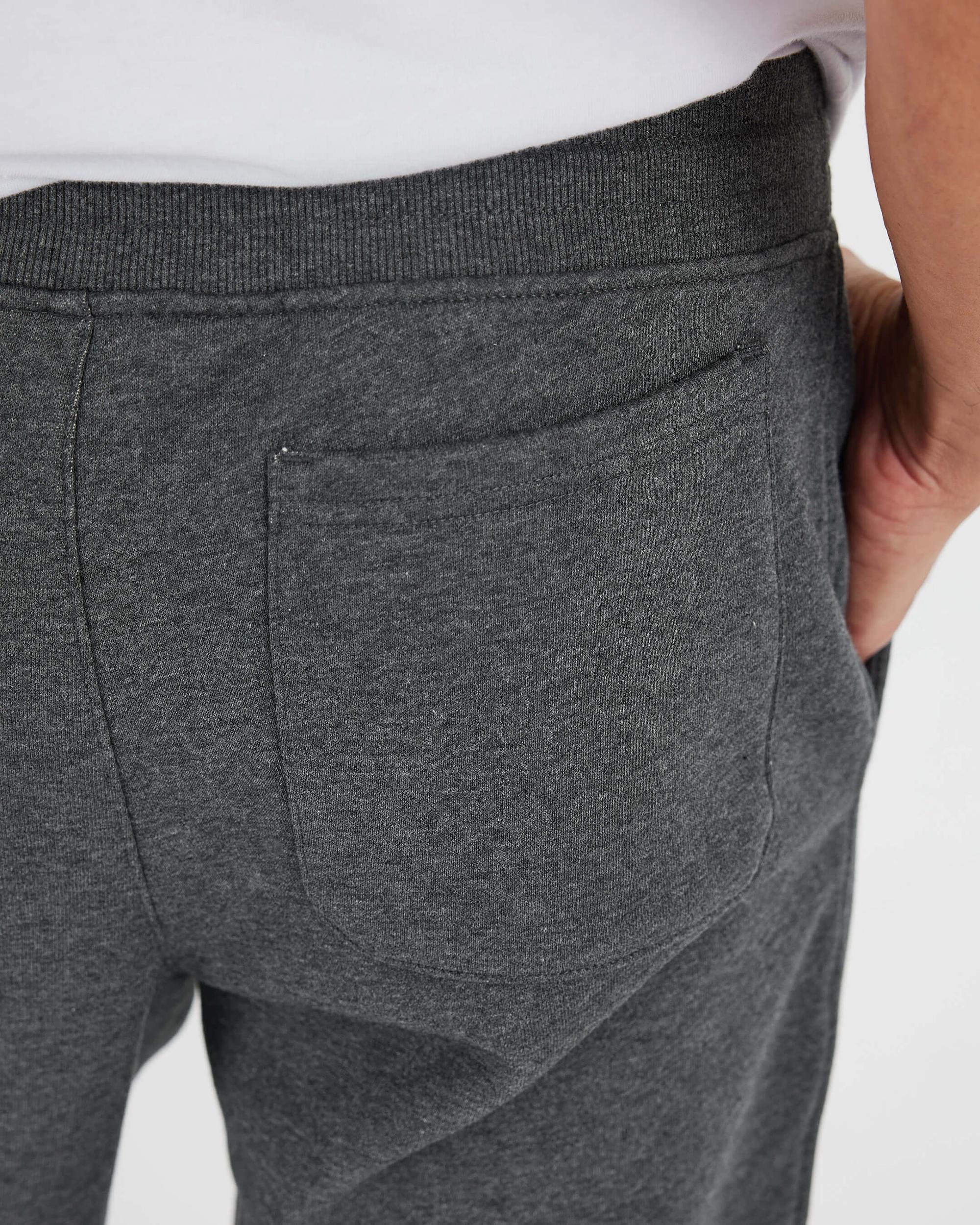 Charcoal Heather Gray Fleece French Terry Joggers Product Image