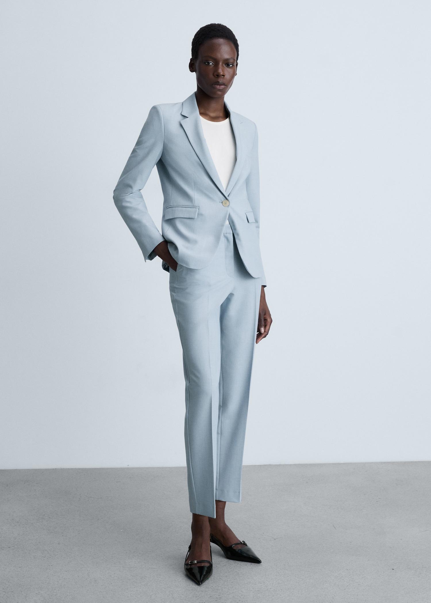 Fitted suit jacket - Women | MANGO USA Product Image