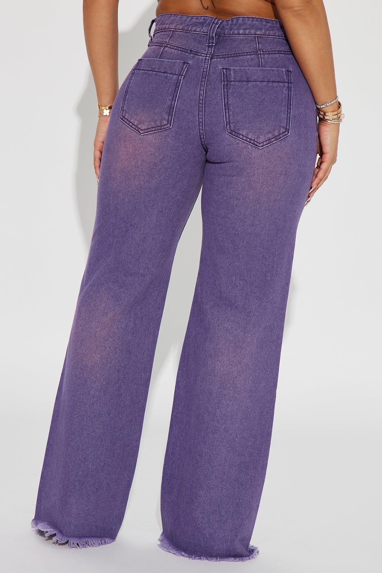 Ashtin Baggy Jeans - Purple Product Image