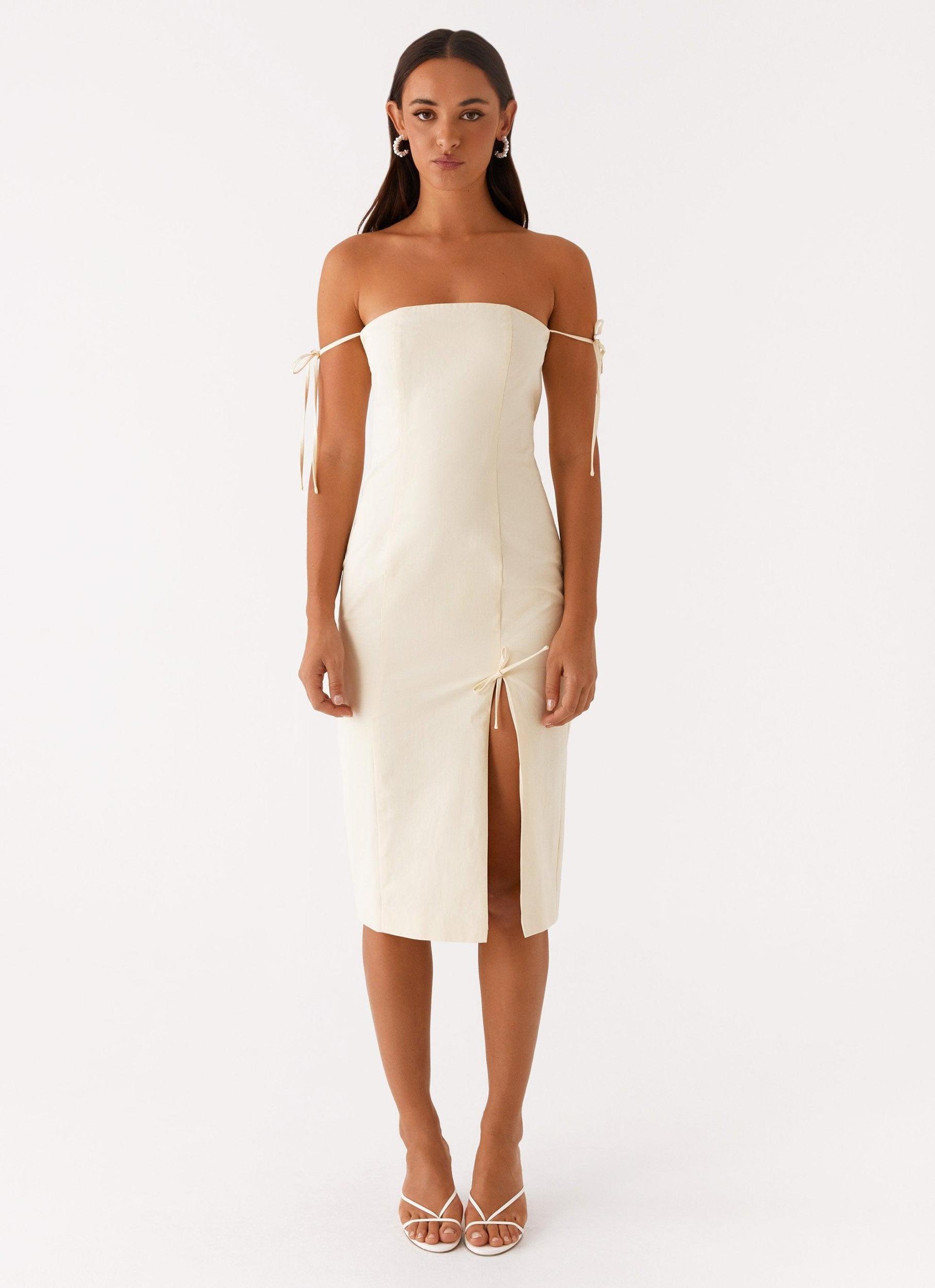 Limelight Midi Dress - Lemon Product Image