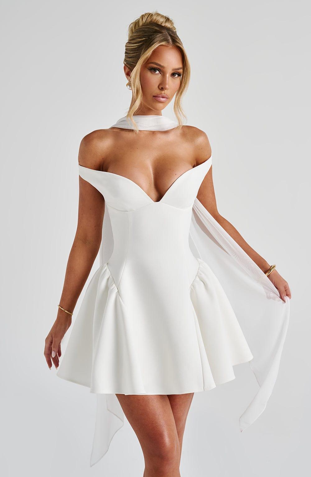 Marla Mini Dress - Ivory Product Image