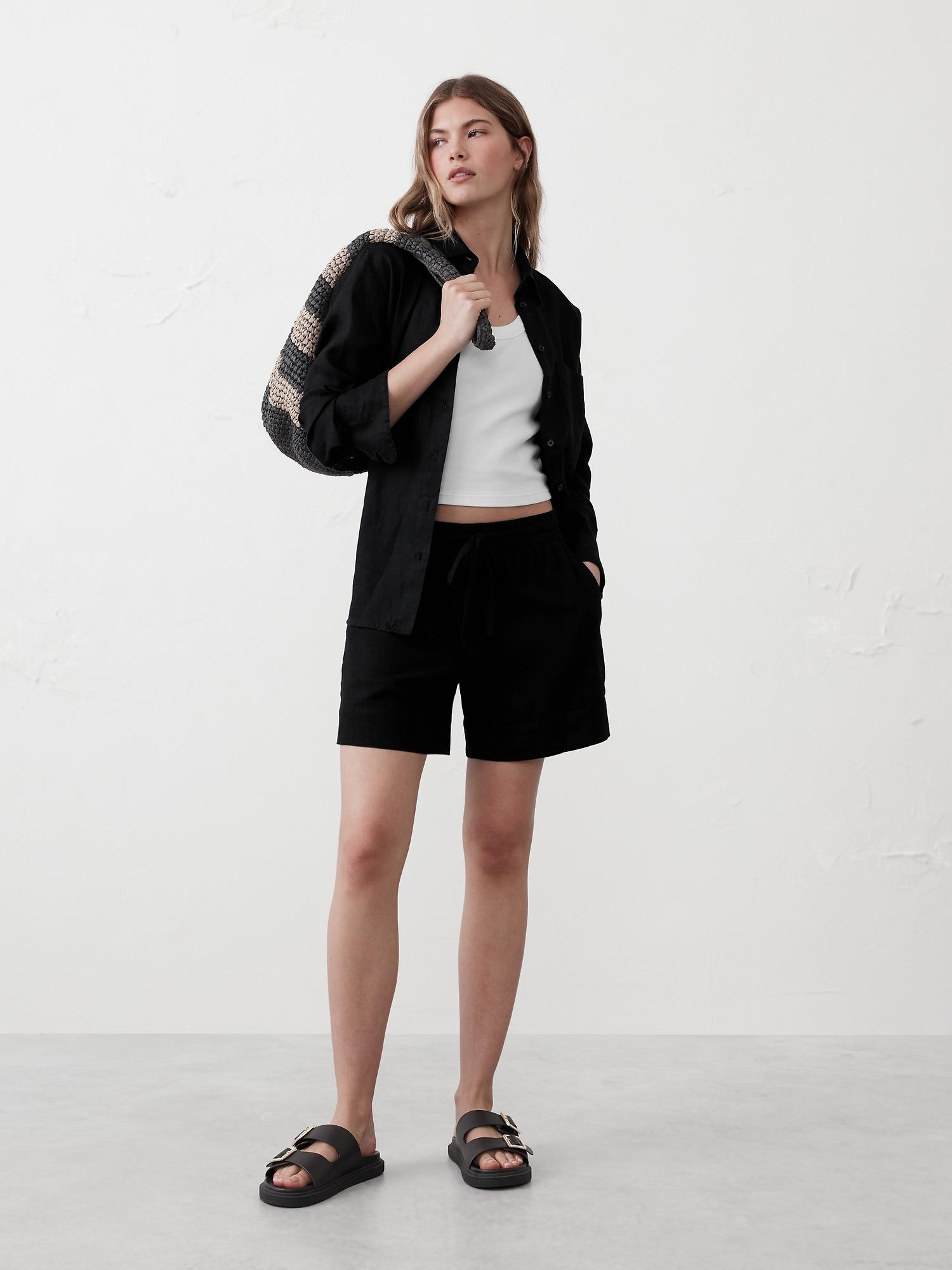 Linen-Blend Boxer Short Product Image