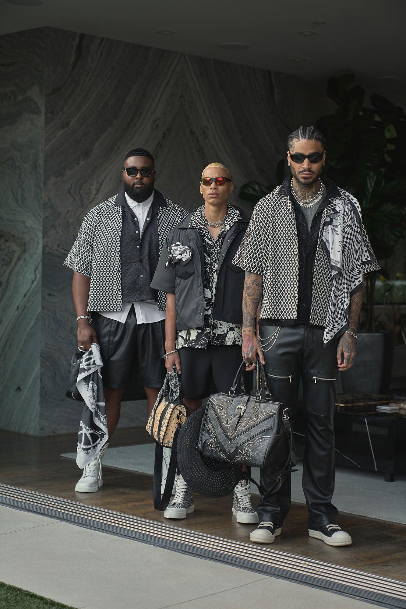 Cut Some Loose Straight Faux Leather Pants - Black Product Image