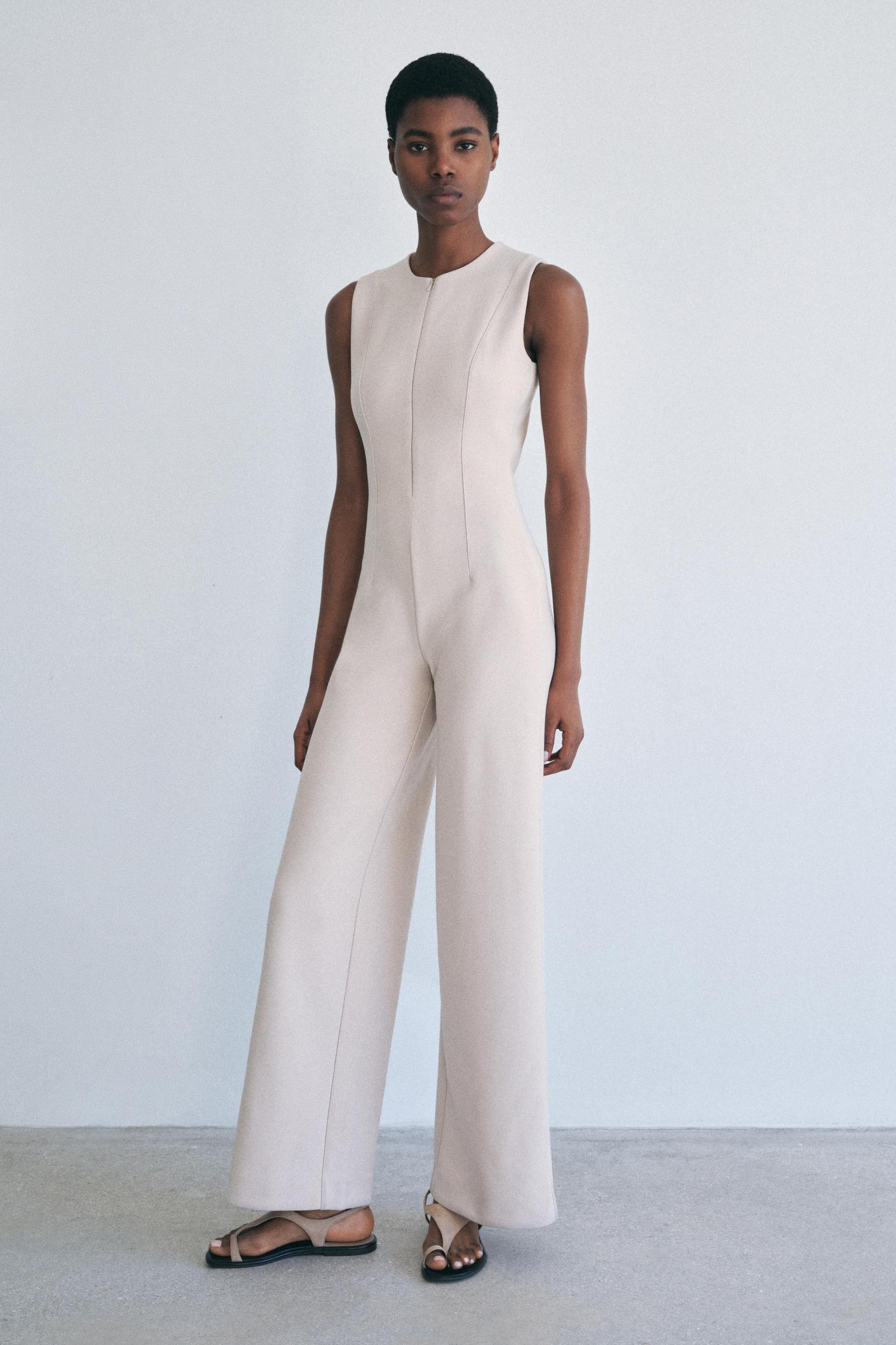 LONG CREPE JUMPSUIT Product Image