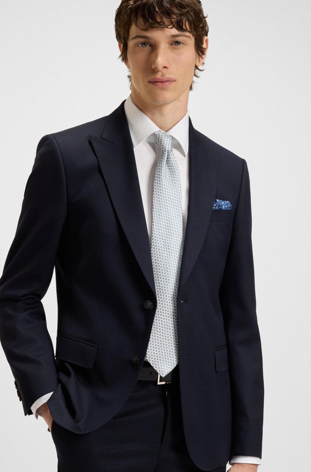 BOSS - Regular-fit shirt in easy-iron cotton poplin - White Product Image