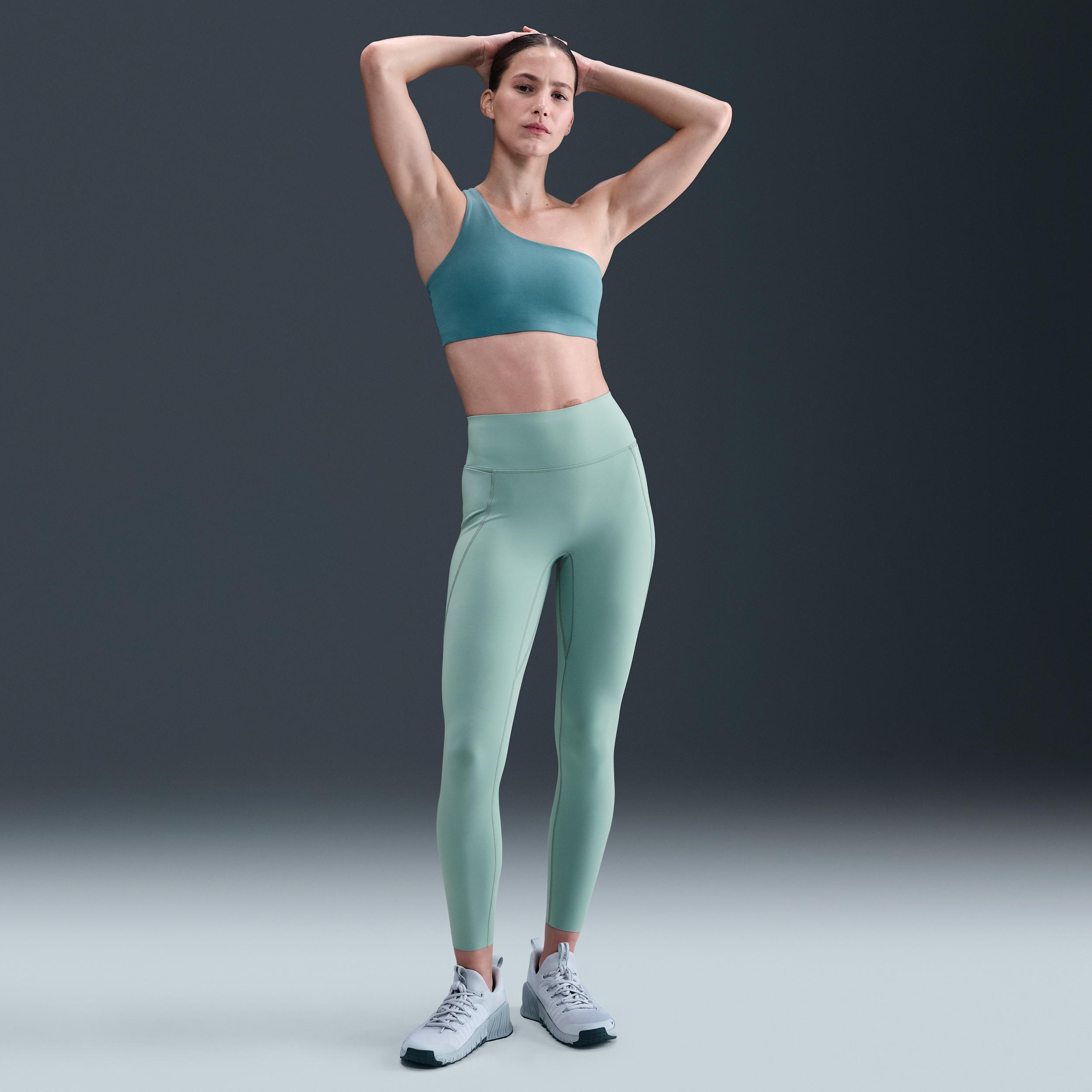 Nike Womens Universa High-Waisted 7/8 Leggings with No Front Seam | HQ6813-017 Product Image