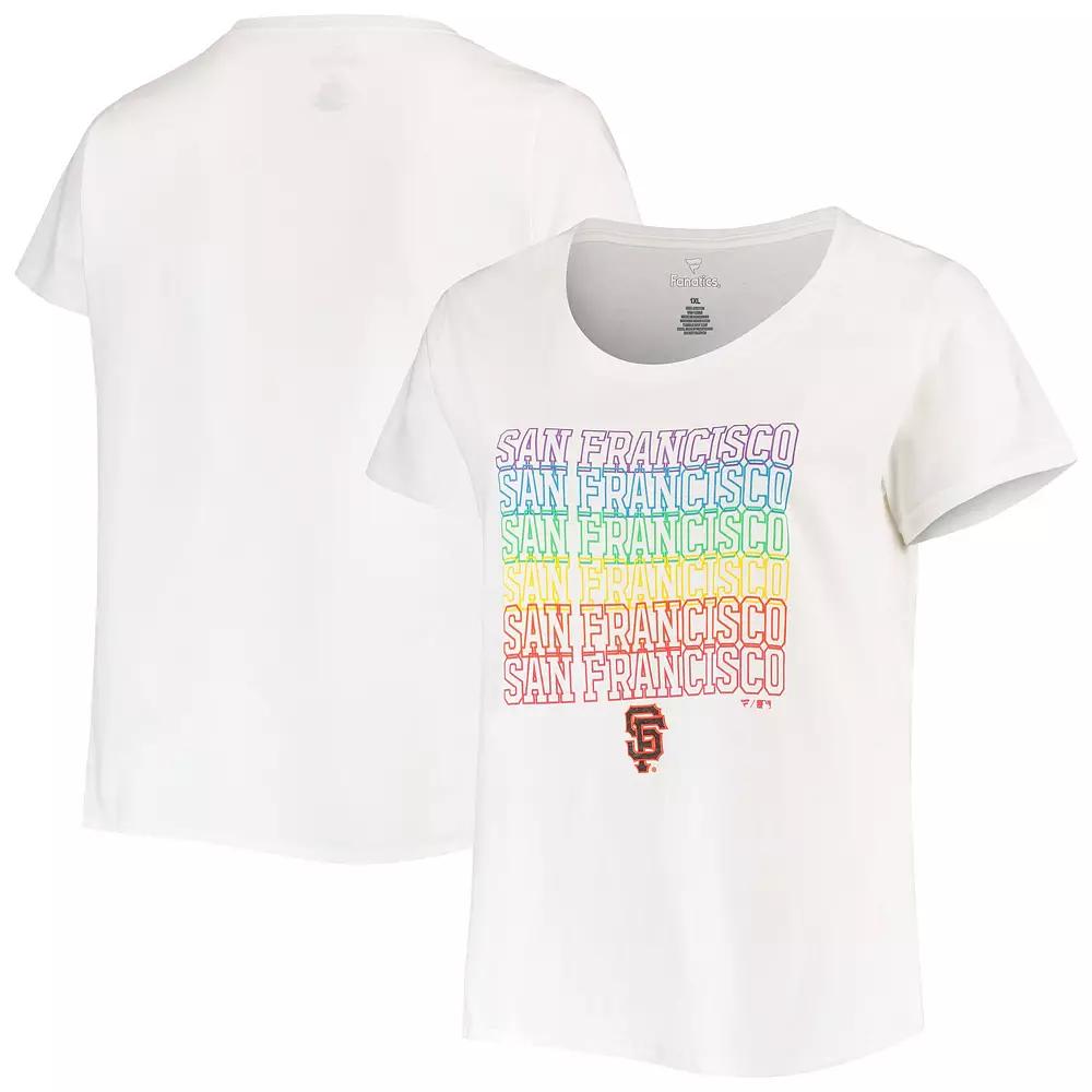 Women's White San Francisco Giants Plus  Product Image