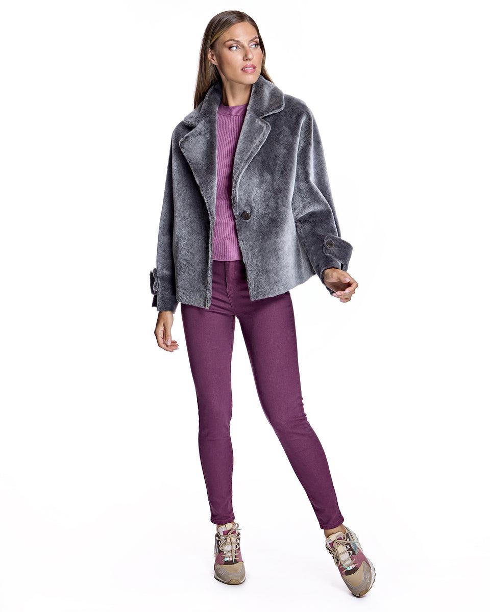 REVERSIBLE SHEARLING LAMB JACKET Product Image