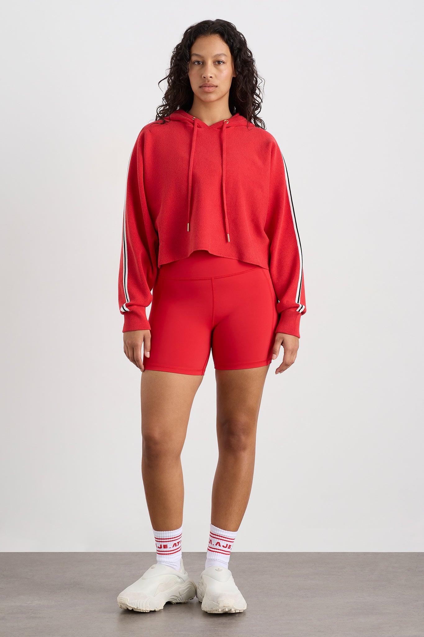 Crop Knit Hoodie 405 Product Image