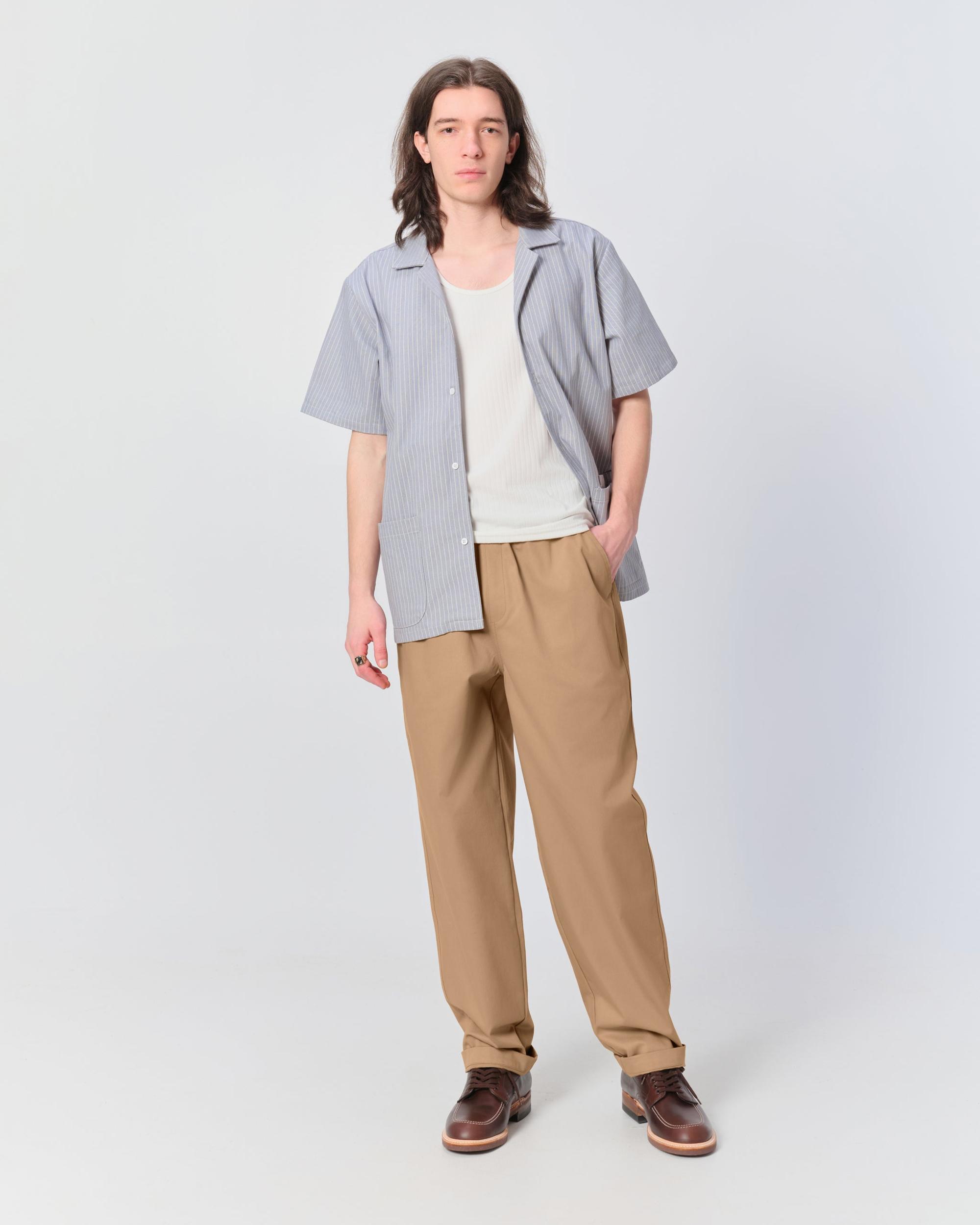 Khaki Herringbone Leisure Pant Product Image