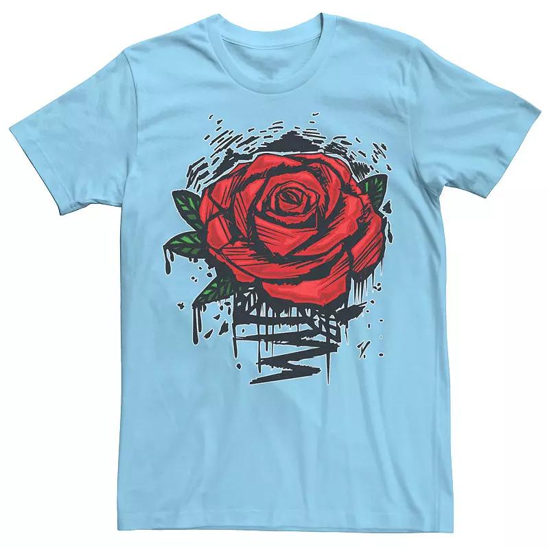 Men's Rugged Rose Drip Graphic Tee,  Product Image