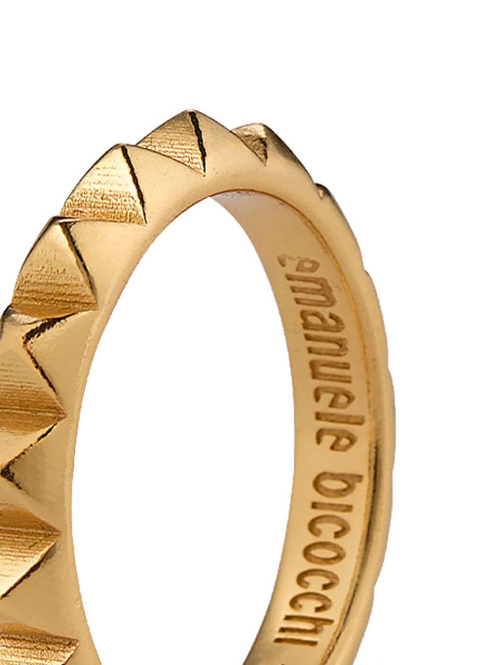 engraved-logo band ring Product Image