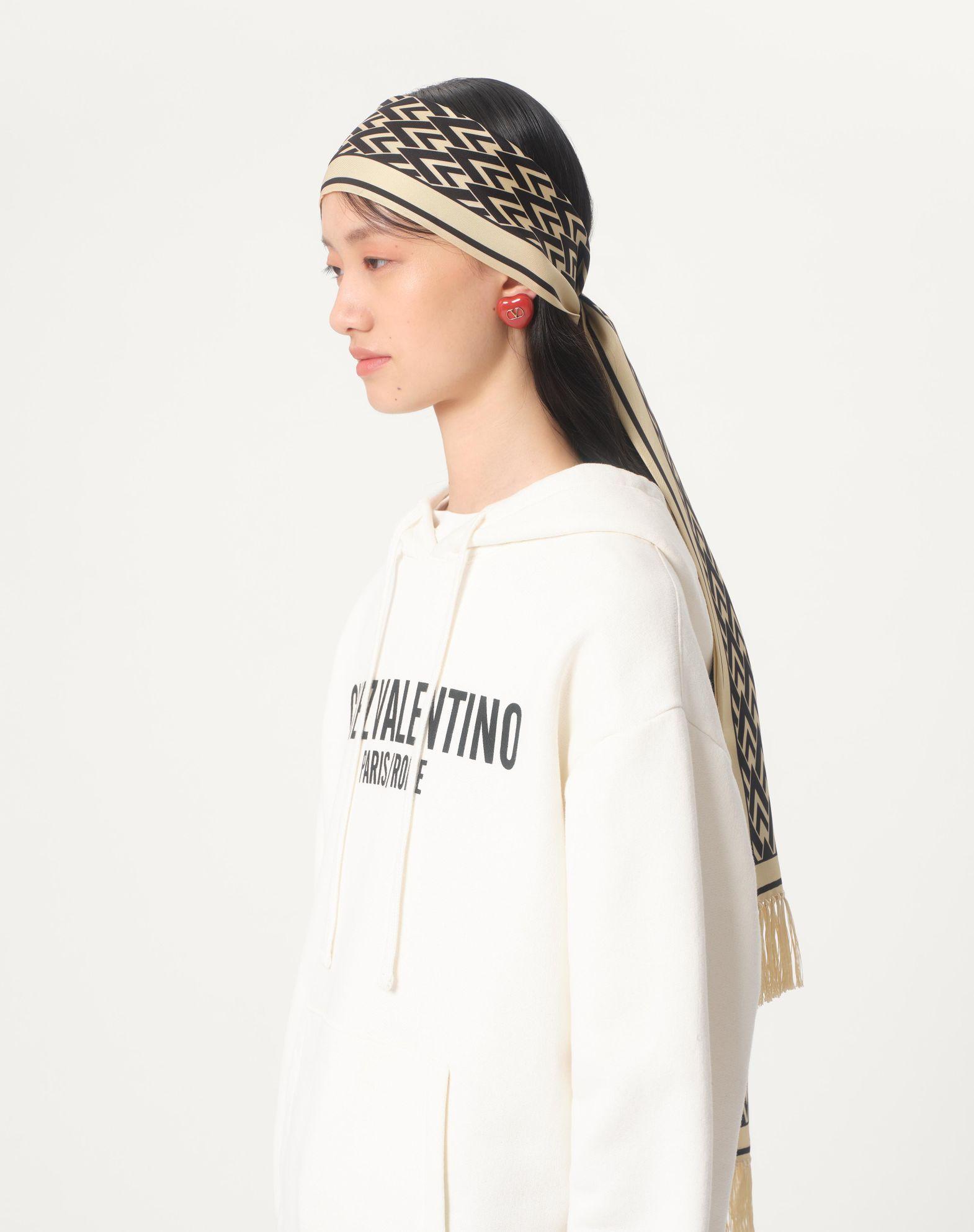 Toute La V Silk Bandeau Scarf Product Image