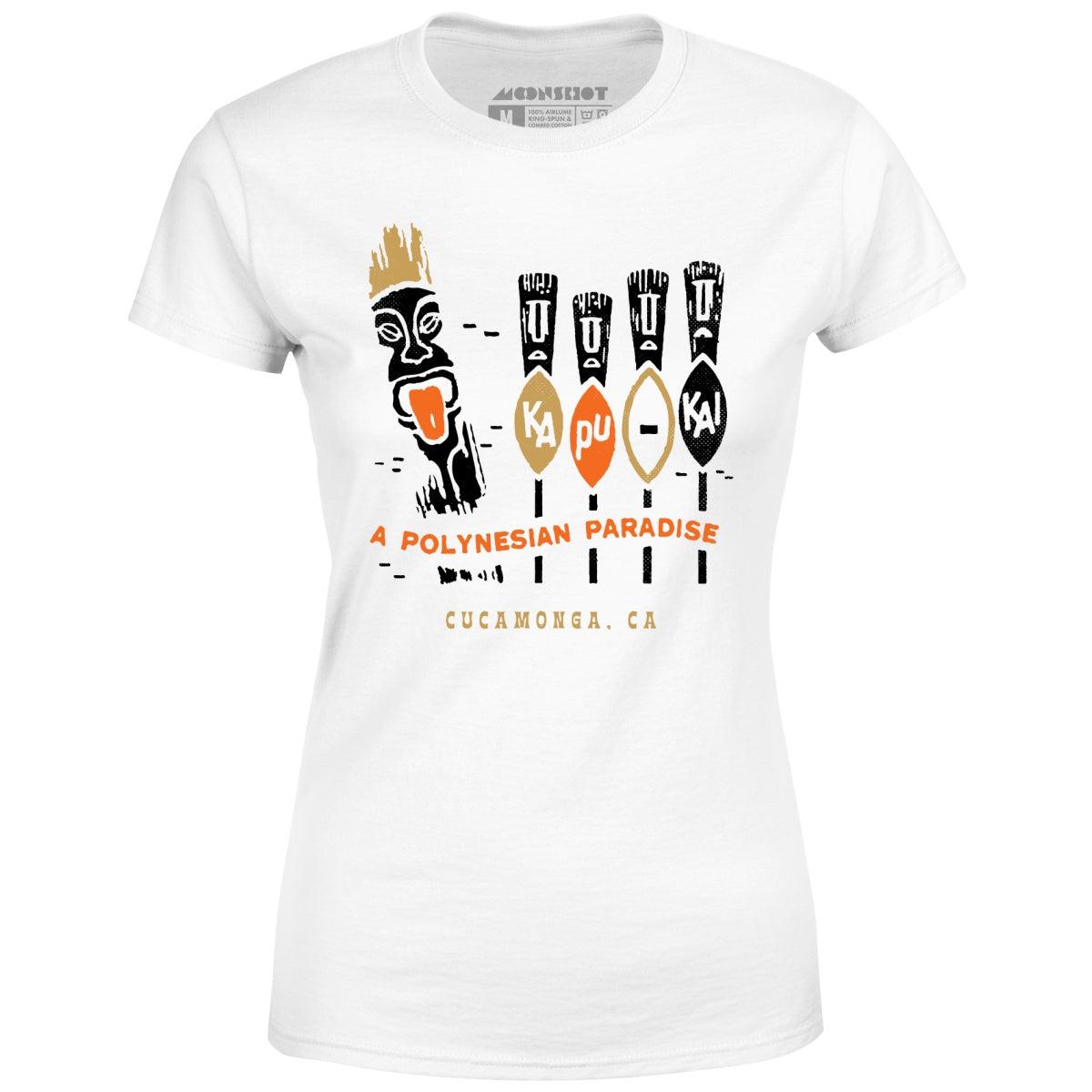 Kapu Kai - Cucamonga, CA - Vintage Tiki Bar - Women's T-Shirt Female Product Image