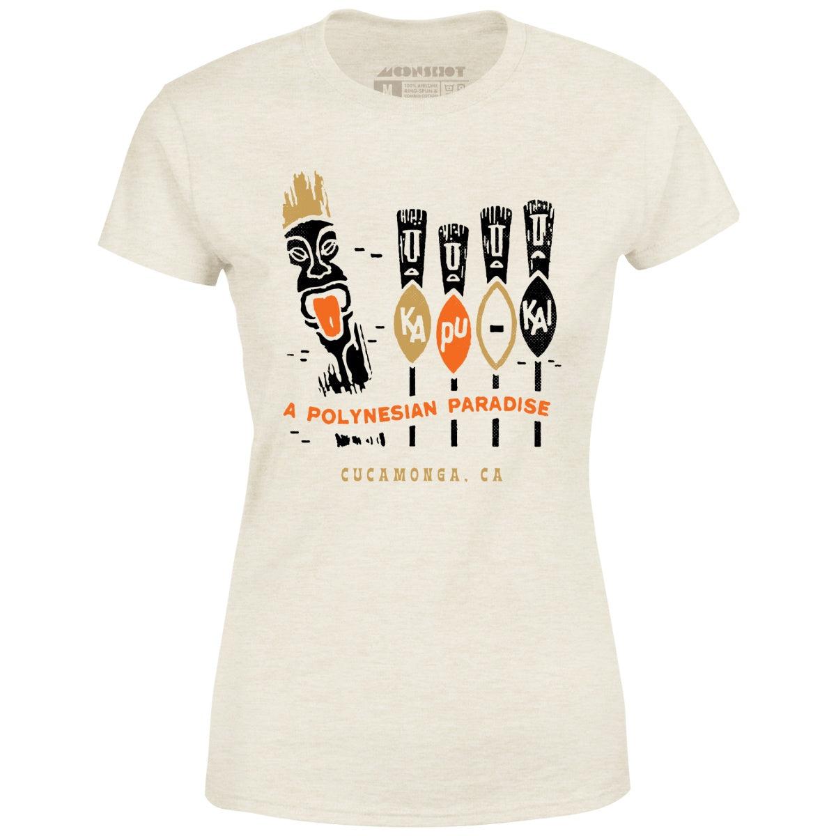 Kapu Kai - Cucamonga, CA - Vintage Tiki Bar - Women's T-Shirt Female Product Image