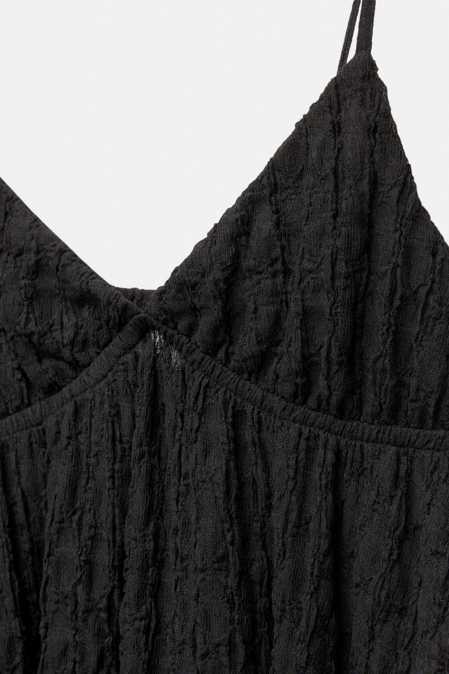 Textured strappy top Product Image